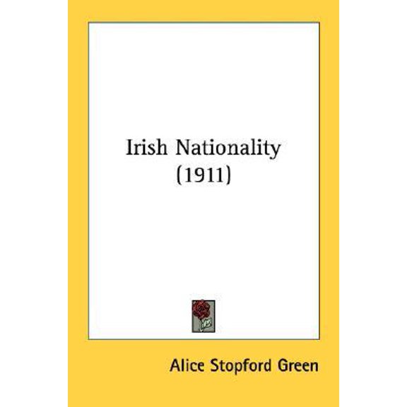 Irish Nationality (1911) Paperback