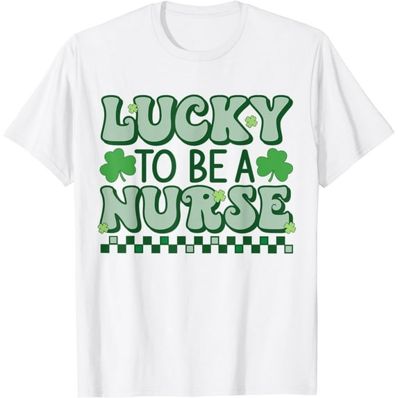 Irish Nurse Stethoscope Scrub St Patrick's Day T-Shirt