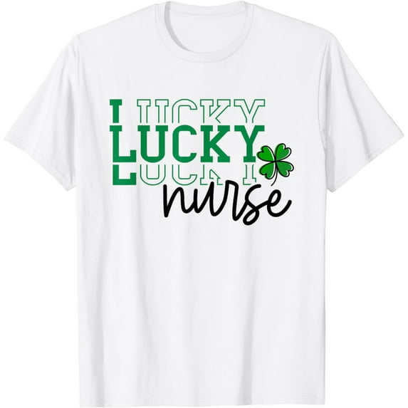 Irish Nurse Stethoscope Scrub St Patrick's Day T-Shirt