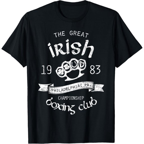 Irish Philadelphia Boxing Club Fighting Graphic T-Shirt