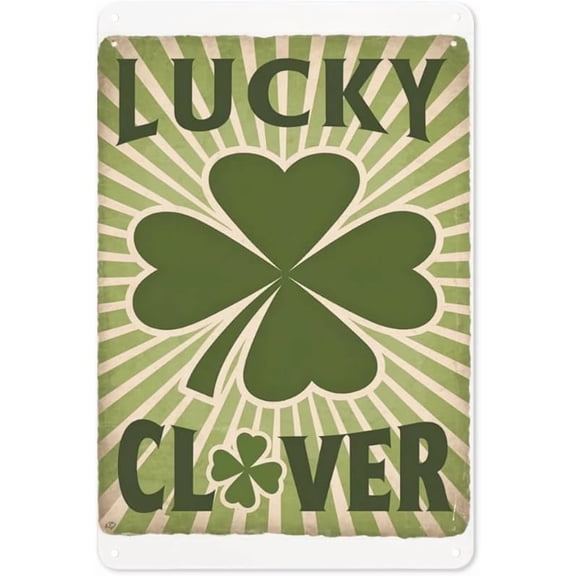 Irish Pride Tin Sign 8"x12" Rustic Metal Wall Art For Pub, Porch & Celtic Heritage Room With Clover Motif
