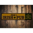 thumbnail image 1 of Irish Pub Shamrock Novelty Decor, Metal Wall Sign - 4x18 Inches, 1 of 4