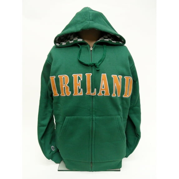 Irish Reversible Hoodie Sweatshirt - Donegal Bay - Unisex - XL