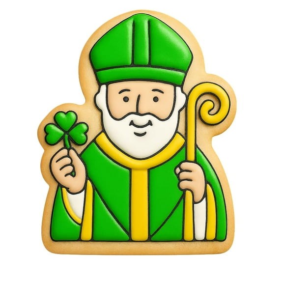 Irish Saint Patrick Cookie Cutter - 4x3.1" Premium Kitchen Tool
