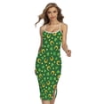thumbnail image 1 of Irish Saint Patrick'S Day Pattern Printed Cross Back Cami Dress, Irish St. Patrick'S Day Fashion Summer Maxi Sexy Casual Dress For Women, 1 of 4