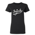 thumbnail image 1 of Irish Sarcastic Novelty Gift Idea Adult Humor Funny Women's Casual Tees, 1 of 3