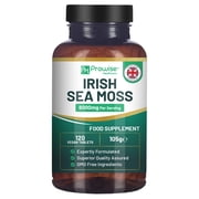 Irish Sea Moss Tablets High Strength 6000mg   Irish Sea Moss Supplement 120 Vegan Tablets High Potency - UK Made - Non-GMO by Prowise