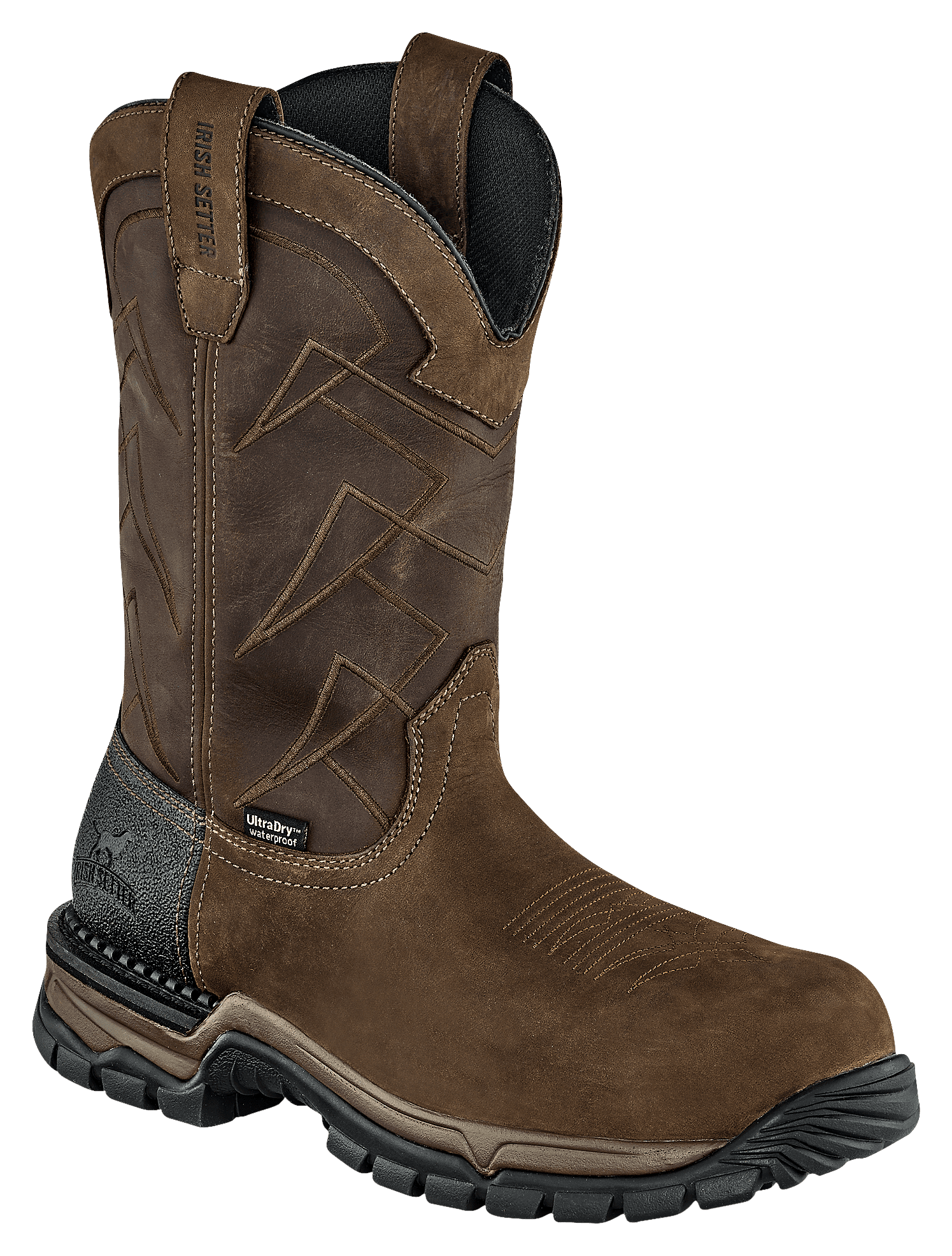Irish Setter 83966D 105 Two Harbors Waterproof Composite Toe Western Work Boots for Men Brown Brown 10.5M Walmart