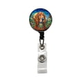 thumbnail image 1 of Irish Setter Dog Bohemian Art Retractable Reel ID Badge Key Card Name Tag Holder with Clip, 1 of 7