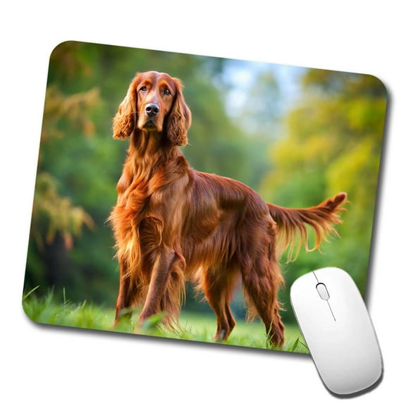 Irish Setter Dog Photo Mouse Pad Low Profile Gaming Mat