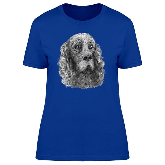 Irish Setter Dog Sketch T-Shirt Women -Image by Shutterstock, Female Large
