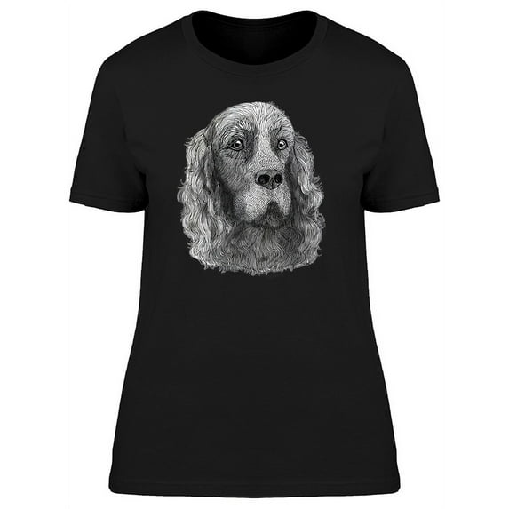 Irish Setter Dog Sketch T-Shirt Women -Image by Shutterstock, Female XX-Large
