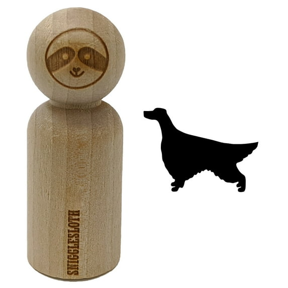 Irish Setter Dog Solid Rubber Stamp for Scrapbooking Crafting Stamping - Small 3/4 Inch