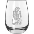 thumbnail image 1 of Irish Setter Dog Themed Etched 15.25oz Libbey Stemless Wine Glass, 1 of 1
