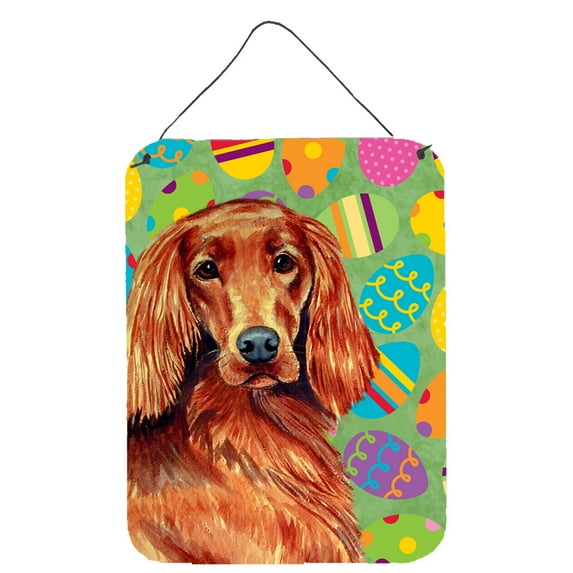 Irish Setter Easter Eggtravaganza Wall or Door Hanging Prints