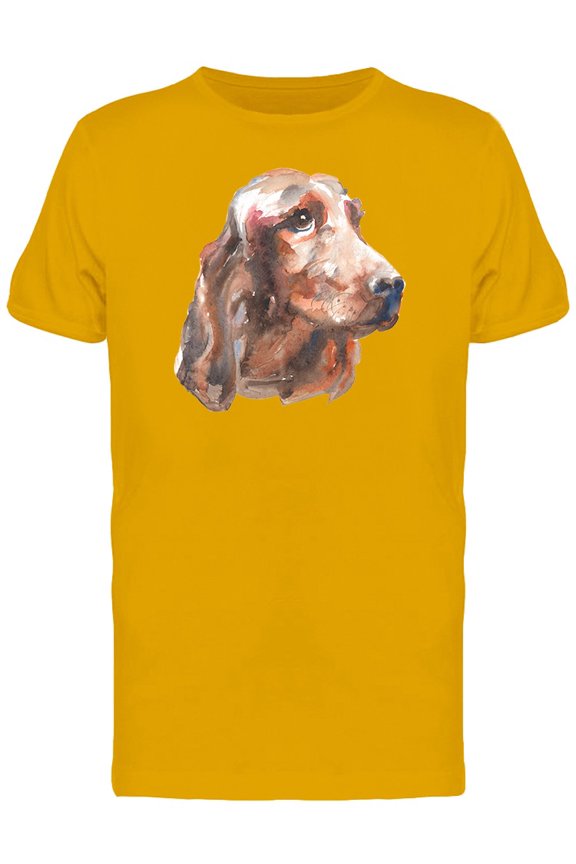 Irish Setter Head Painting T-Shirt Men -Image by Shutterstock, Male Medium