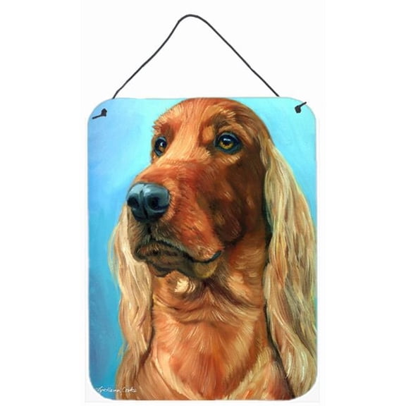 Irish Setter In Blue Wall and Door Hanging Prints