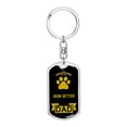 thumbnail image 1 of Irish Setter Keychain Stainless Steel or 18k Gold, 1 of 10