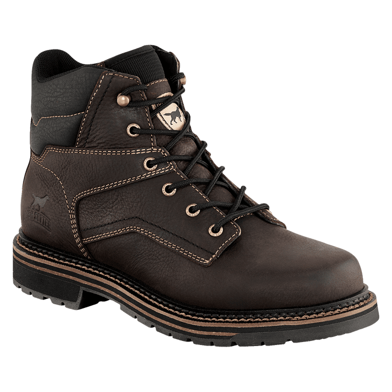 Irish Setter Brown Leather Ankle Work Boots for Men 