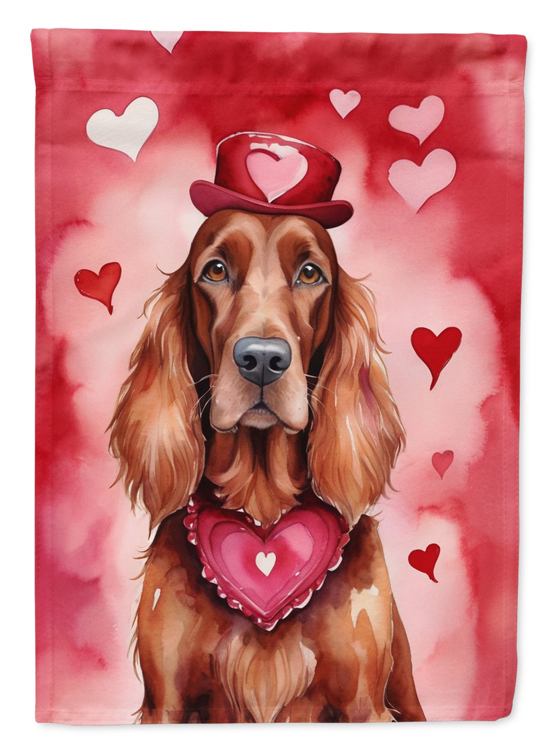 Irish Setter My Valentine Garden Flag 11.25 in x 15.5 in