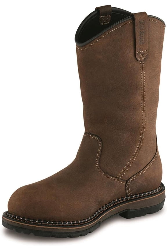 Men's Pull-on Mid Calf Boot 7.5 Brown