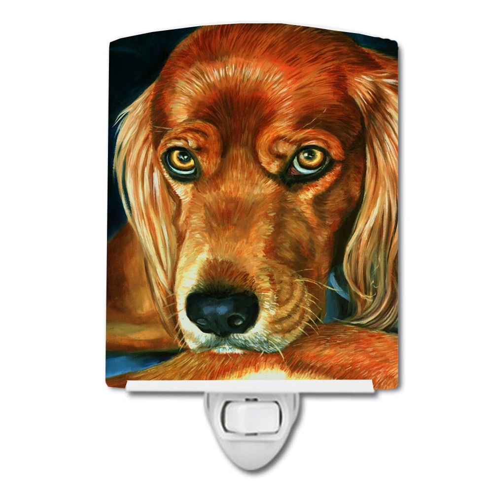 Irish Setter Serious Ceramic Night Light