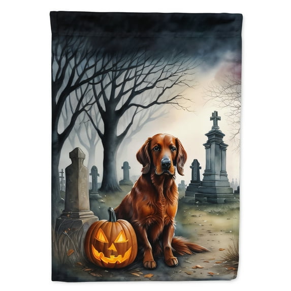 Irish Setter Spooky Halloween House Flag 28 in x 40 in