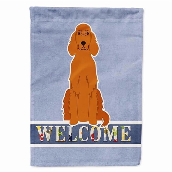 Irish Setter Welcome Flag Canvas House Size