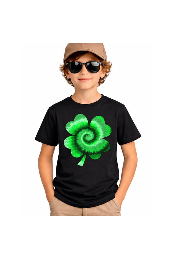 Irish Shamrock Happy St Patrick's Day Go Lucky Gifts Boys T-Shirt