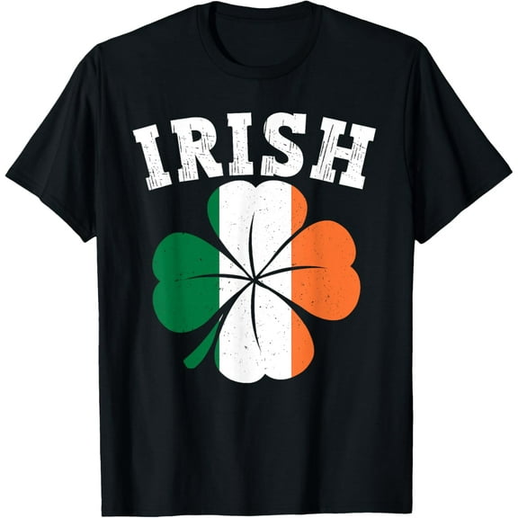 Irish Shamrock Ireland Flag St Patrick Day Vintage Irish T-Shirt