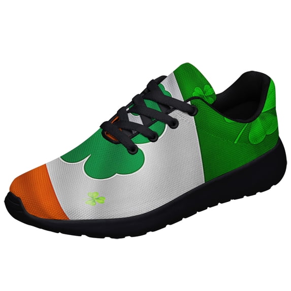 Irish Shamrock Shoes Sneakers Black Size 6