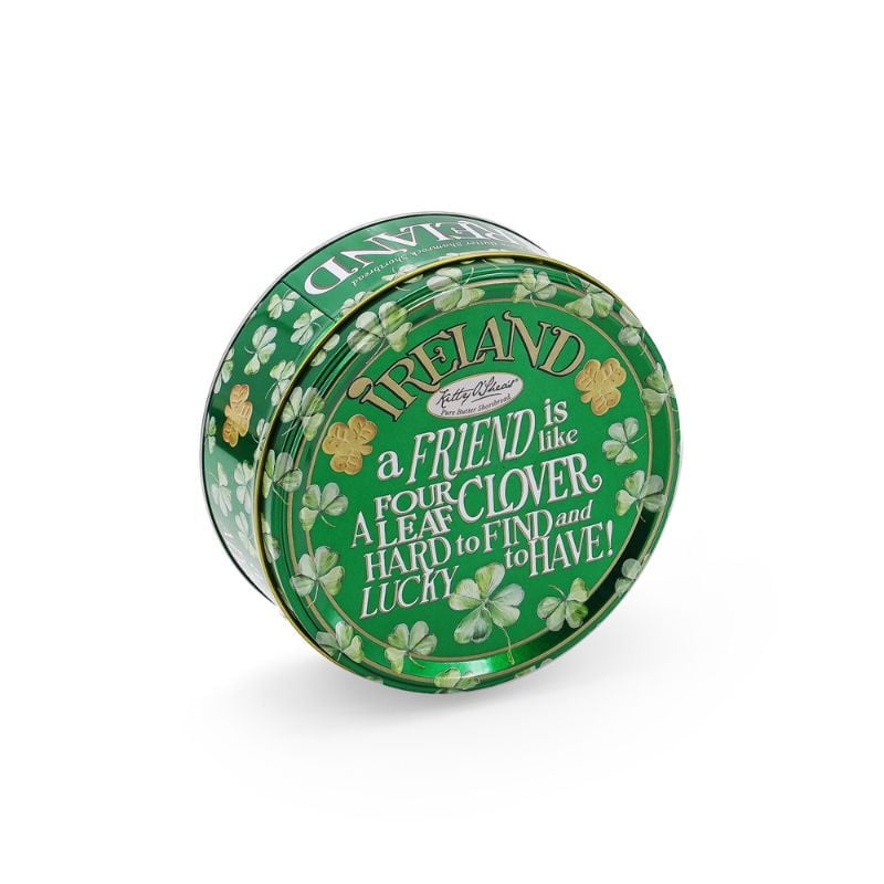 Irish Shamrock Shortbread Cookies – Collectible Tin of Butter Biscuits – Traditional Irish Gift (5.3oz) - Irish Saying
