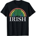 thumbnail image 1 of Irish Shamrock St. Patrick's Day Saint Paddy's Rainbow Gift T-ShirtMen and women, Black T-shirt, size: Extra large, 1 of 4