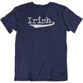 thumbnail image 1 of Irish Shamrock St. Patrick's Day T-Shirt Stuff Gift for Men & Women (Distressed) Navy, 1 of 8