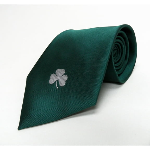 Irish Single Shamrock Necktie - Donegal Bay - Unisex - One Size