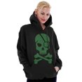 thumbnail image 1 of Irish Skull Crossbones St Pattys Day Hoodie Sweatshirt Women Men Brisco Brands X, 1 of 6