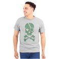 thumbnail image 1 of Irish Skull Crossbones St Pattys Day Men's Graphic T Shirt Tees Brisco Brands S, 1 of 5