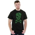 thumbnail image 1 of Irish Skull Crossbones St Pattys Day Men's Graphic T Shirt Tees Brisco Brands S, 1 of 5