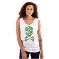 thumbnail image 1 of Irish Skull Crossbones St Pattys Day Tank Top T Shirts Men Women Brisco Brands M, 1 of 5