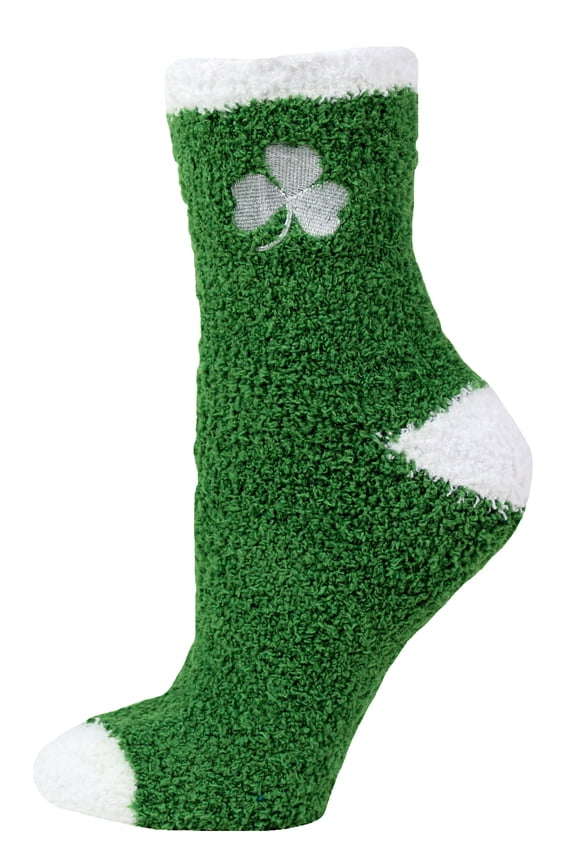 Irish Solid Fuzzy Socks