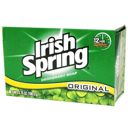 Irish Spring Bar Soap, Clean Fresh Scent, 3.75 Oz.,Pack of 12