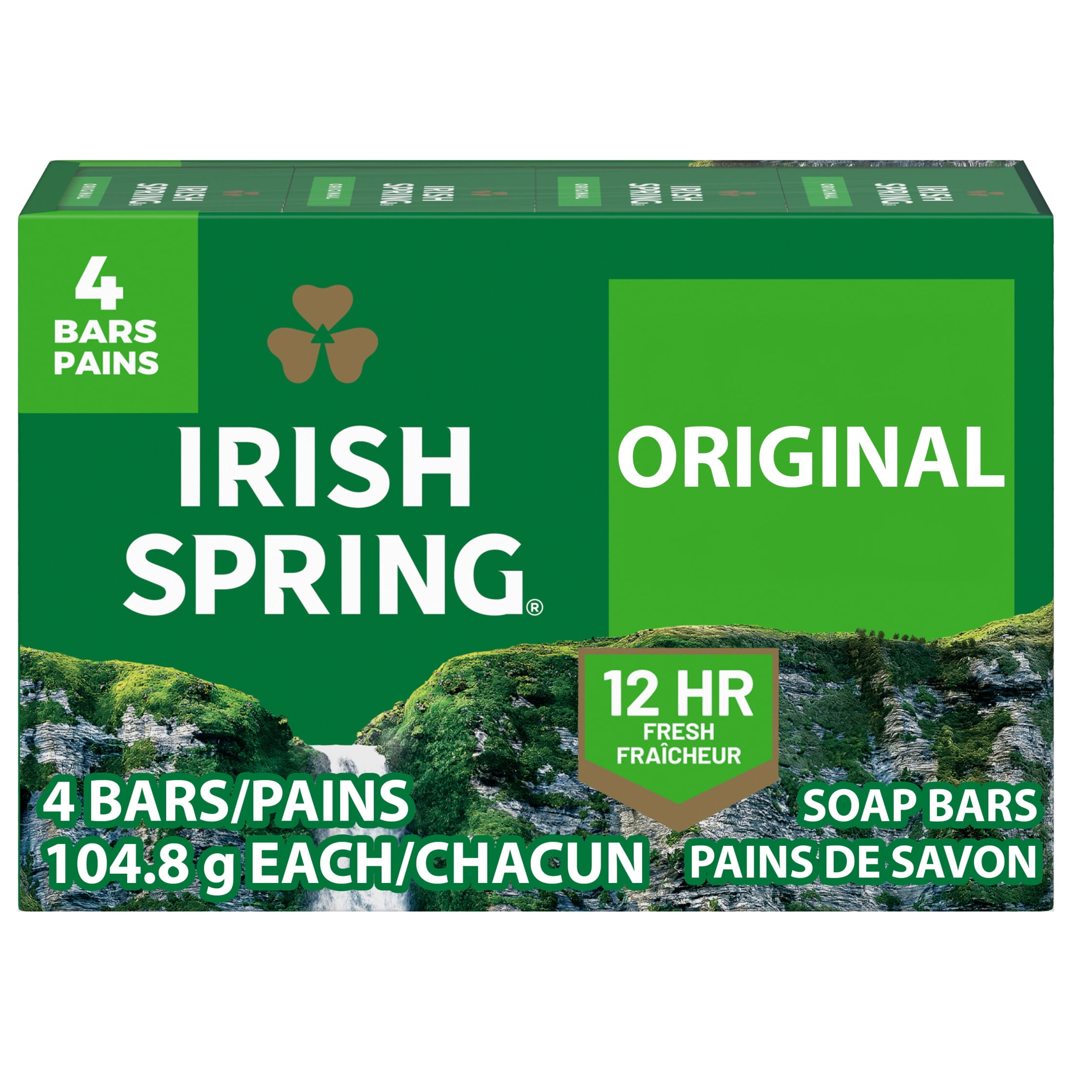 Irish Spring Deodorant Bar Soap with Flaxseed Oil - Original Clean ScentFor - 3.75 oz - Bacteria Remover - Skin, Hand - Green - Paraben-free, Phthalate-free, Gluten-free, Recyclable - 18 / Carton Irish Spring Deodorant Bar Soap with Flaxseed Oil - Original Clean ScentFor - 3.75 oz - Bacteria Remover - Skin, Hand - Green - Paraben-free, Phthalate-free, Gluten-free, Recyclable - 18 / Carton