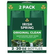 Irish Spring Body Wash, Original Clean for Men, 2 Pack, 20 oz
