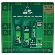 Irish Spring Body Wash Winter Gift Set, Original Scent, Feel Fresh All Day, Holiday Gift Set For Men, 4 Piece Gift Set
