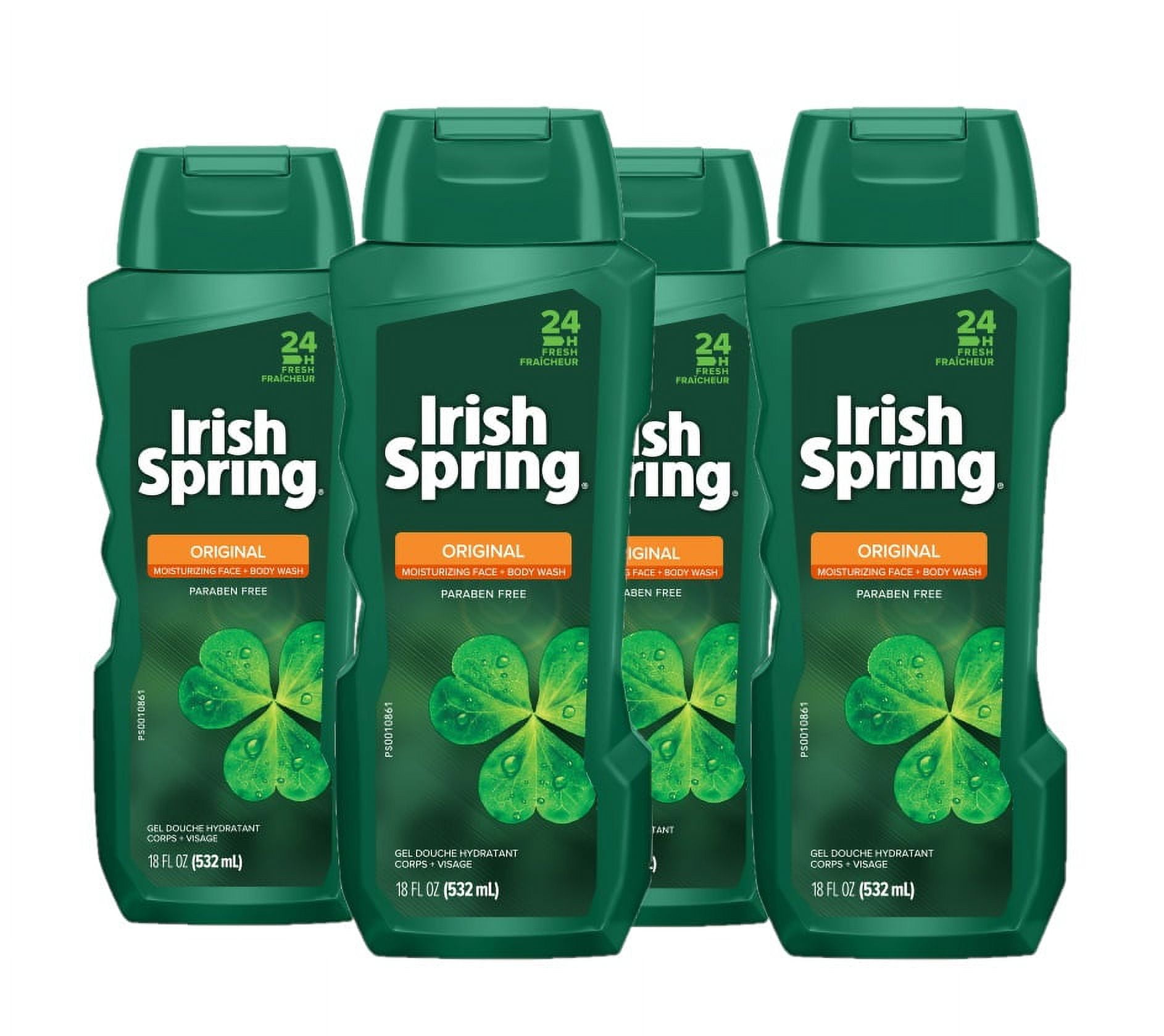 Irish Spring Body Wash for Men, Original, 4 pk./18 oz.