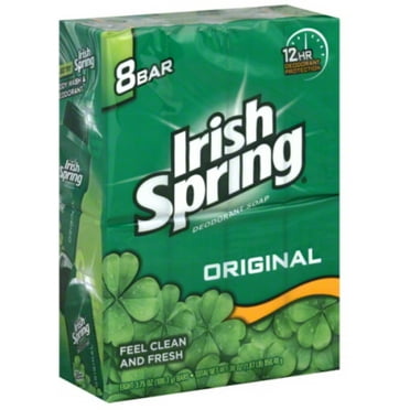 Irish Spring Deodorant Bar Soap Original, 3.75oz bars 8 Each