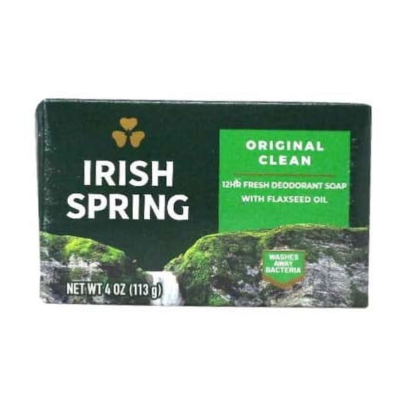 Irish Spring Deodorant Soap Original Clean 4 Ounce