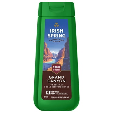 Irish Spring Grand Canyon Moisturizing Limited Edition Body Wash for Men, 24-Hour Fresh, Refreshing Herbal Scent, 20 fl oz