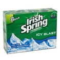 thumbnail image 1 of Irish Spring Icyblast Cool Refreshment Deodorant Soap Unisex Soap, 8 Count, 1 of 7