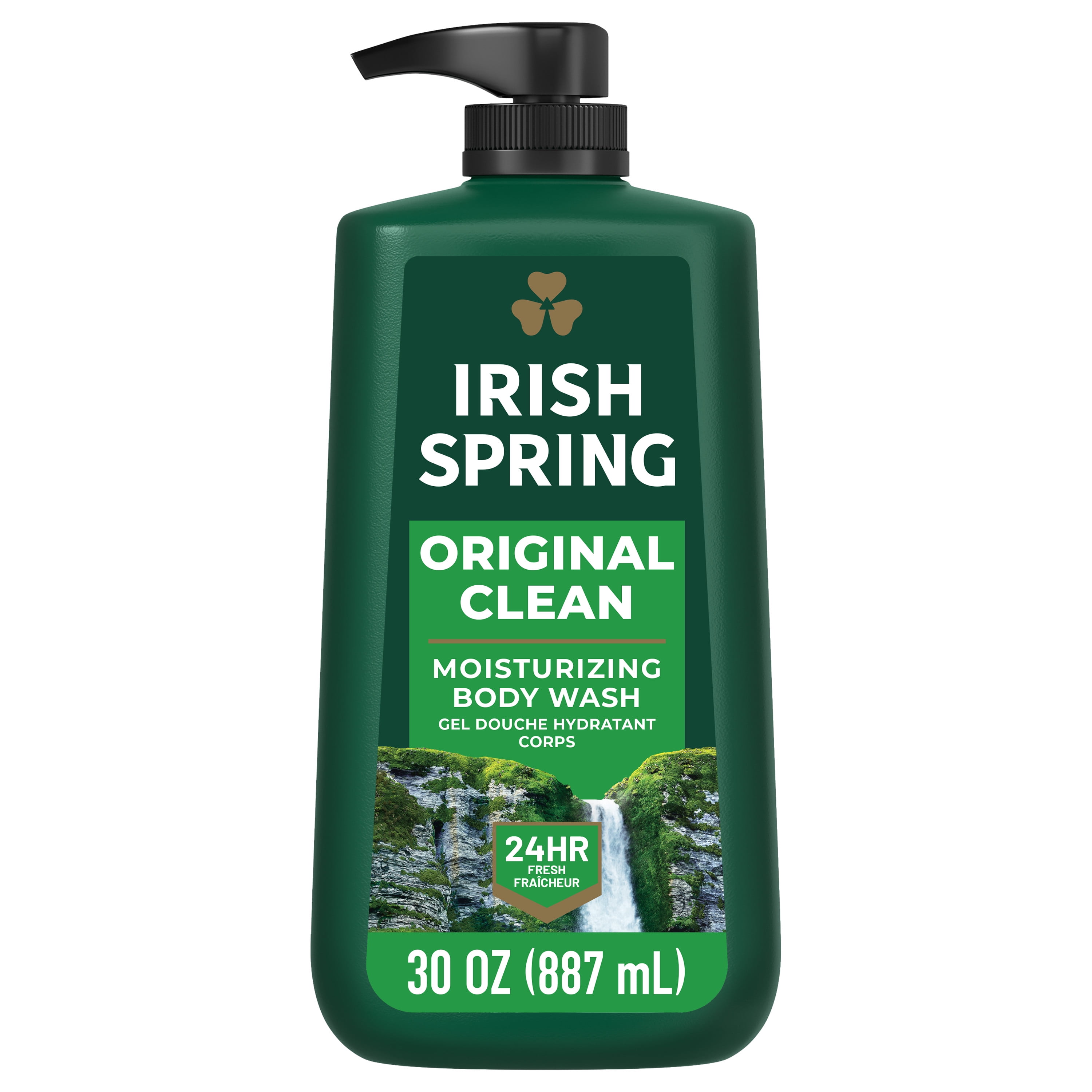 Irish Spring Mens Body Wash Pump, Original Clean Scented Body Wash for